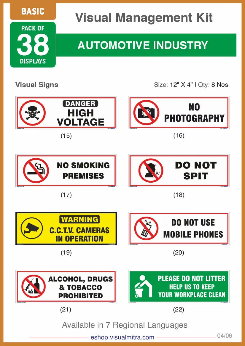 Basic Kit - Automotive Industry Visual Management Kit