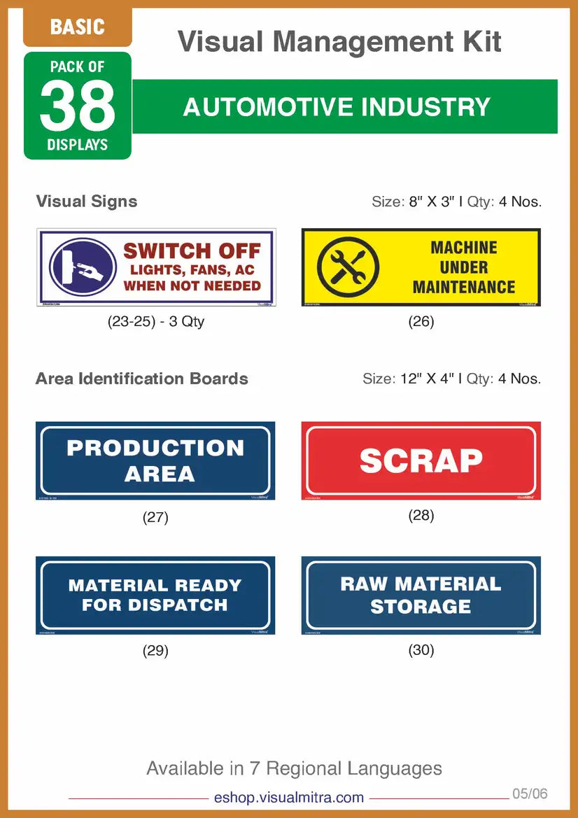 Basic Kit - Automotive Industry Visual Management Kit