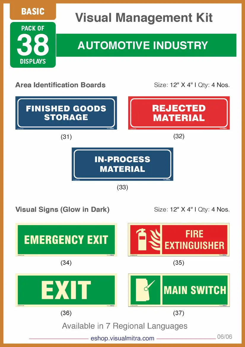 Basic Kit - Automotive Industry Visual Management Kit