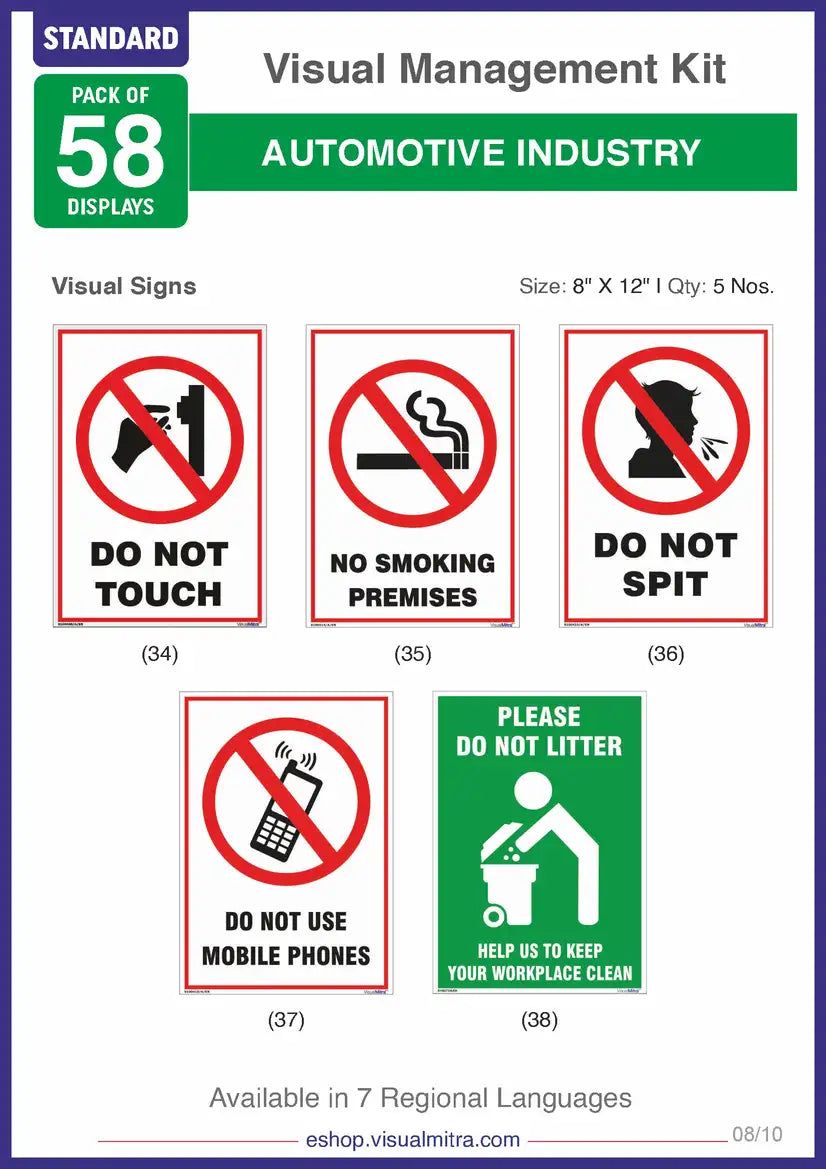 Standard Kit - Automotive Industry Visual Management Kit