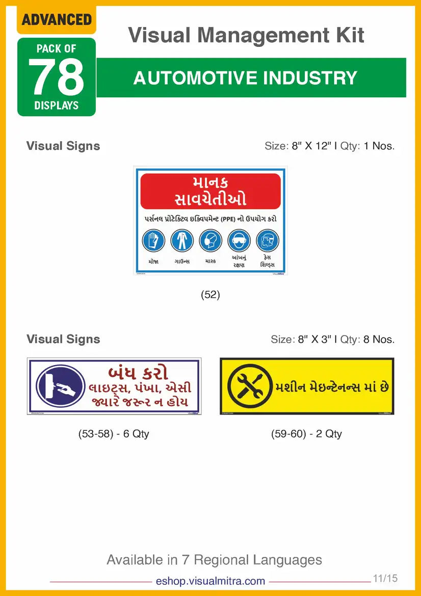 Advanced Kit - Automotive Industry Visual Management Kit