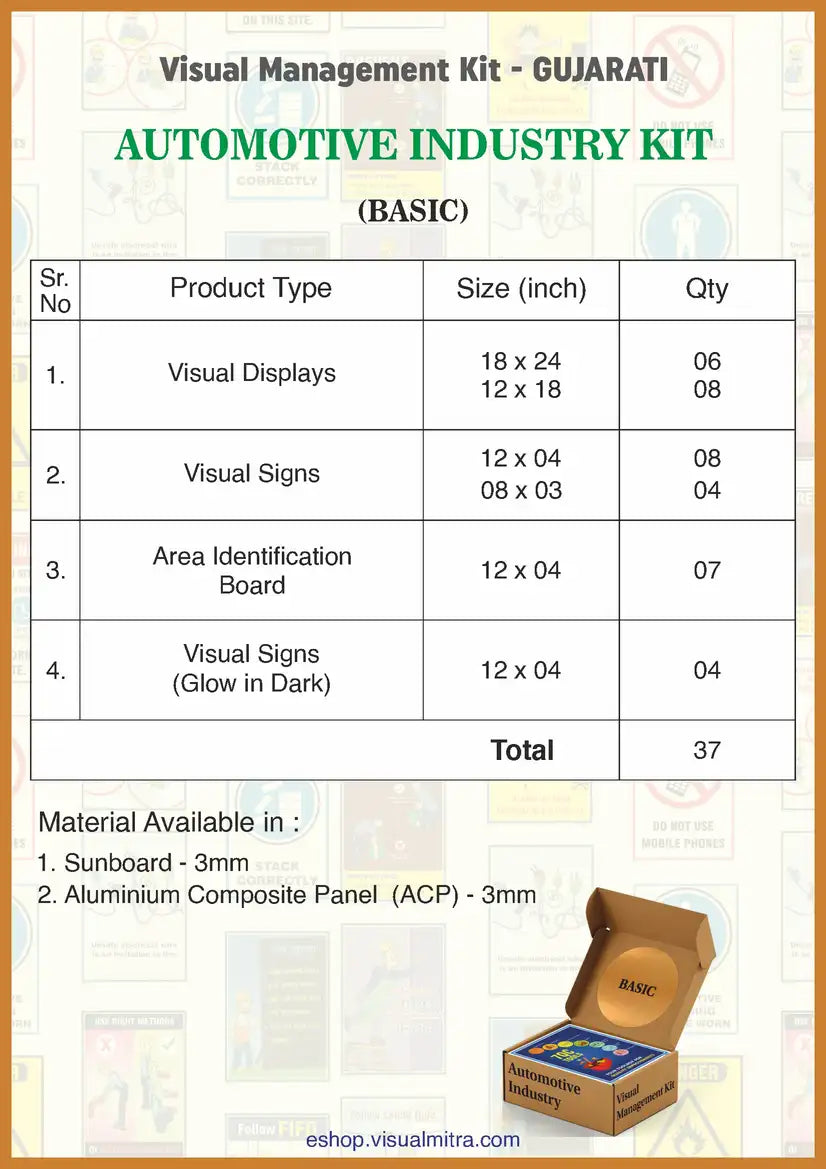 Basic Kit - Automotive Industry Visual Management Kit