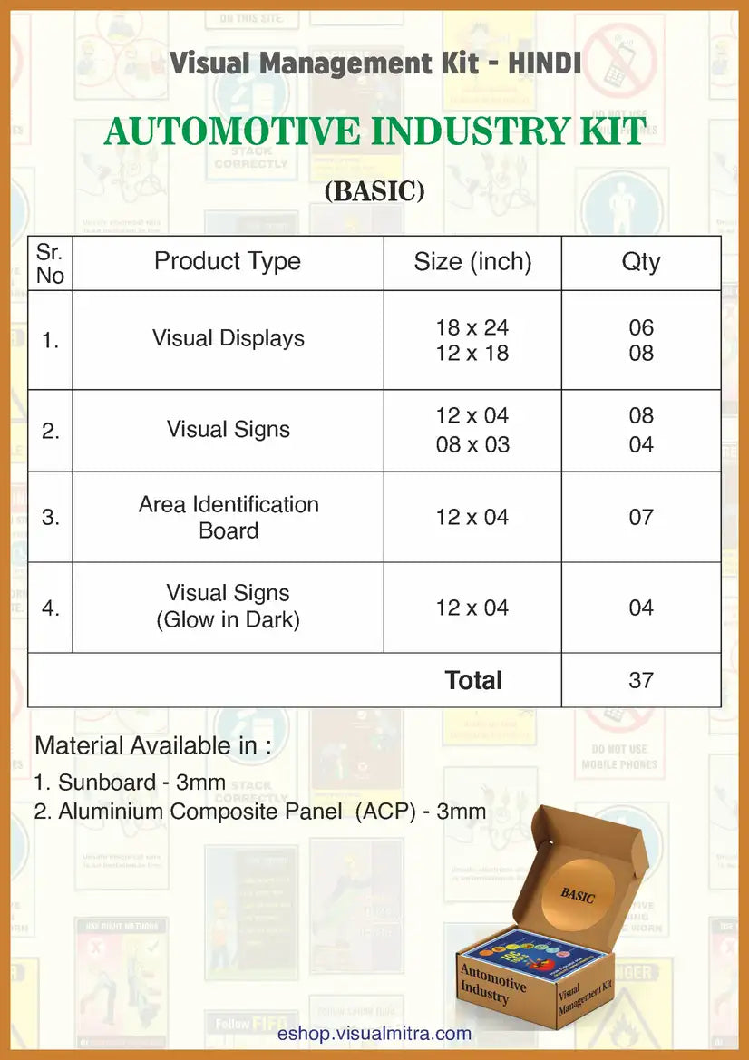 Basic Kit - Automotive Industry Visual Management Kit