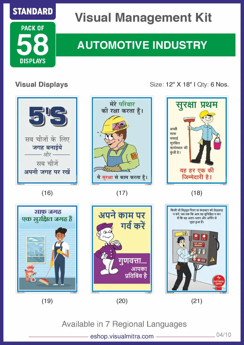 Standard Kit - Automotive Industry Visual Management Kit