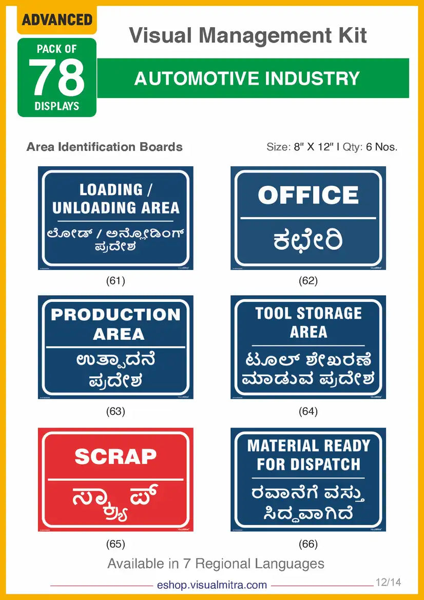 Advanced Kit - Automotive Industry Visual Management Kit