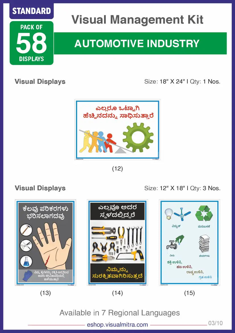 Standard Kit - Automotive Industry Visual Management Kit