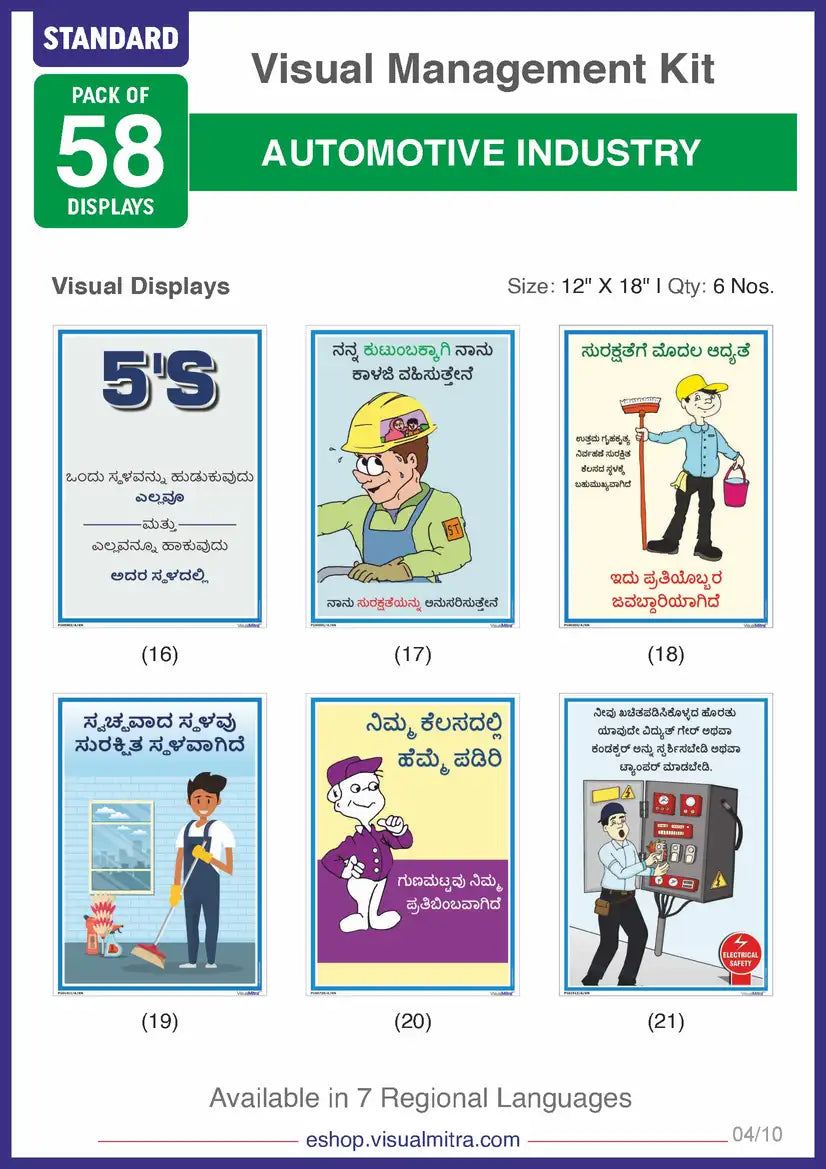 Standard Kit - Automotive Industry Visual Management Kit