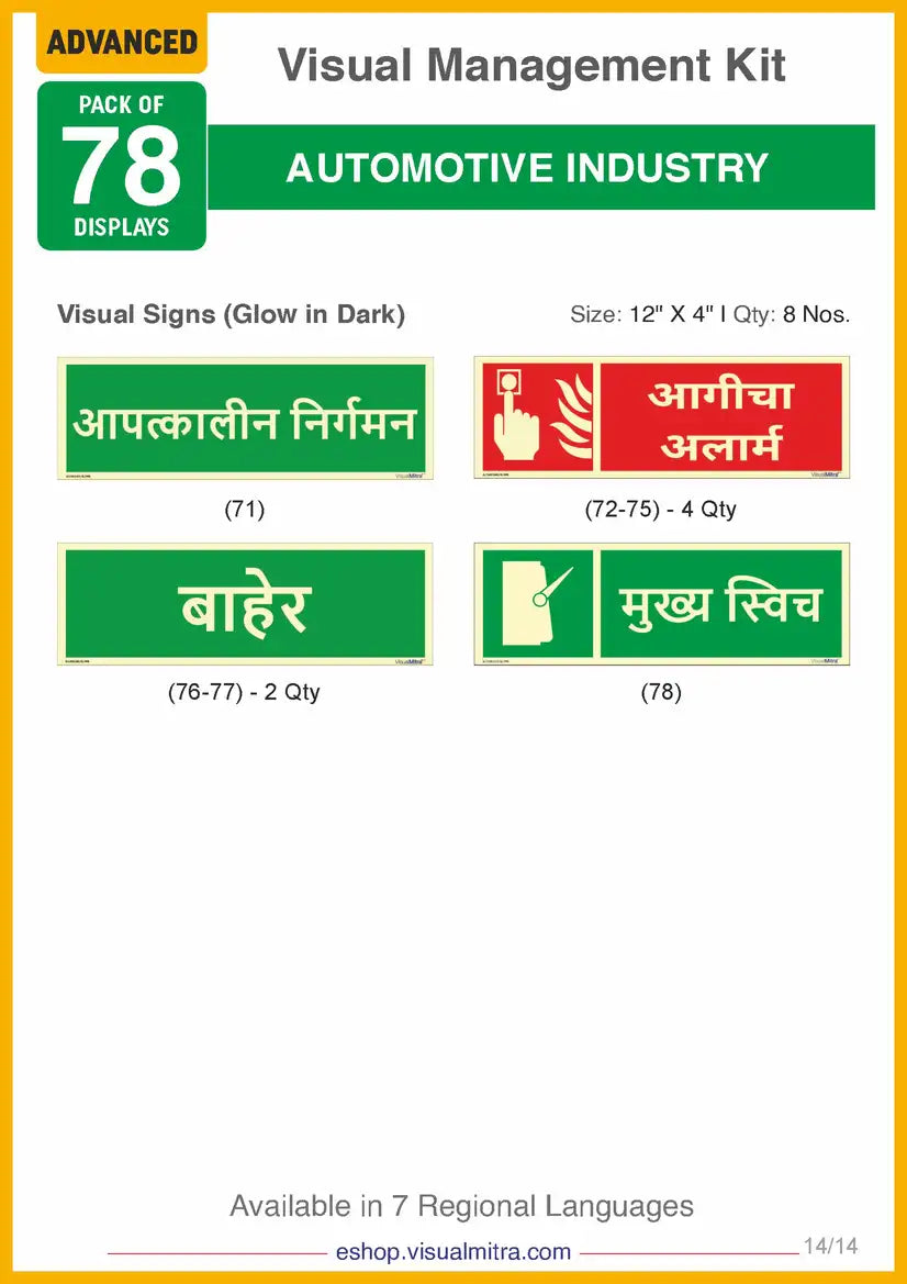 Advanced Kit - Automotive Industry Visual Management Kit