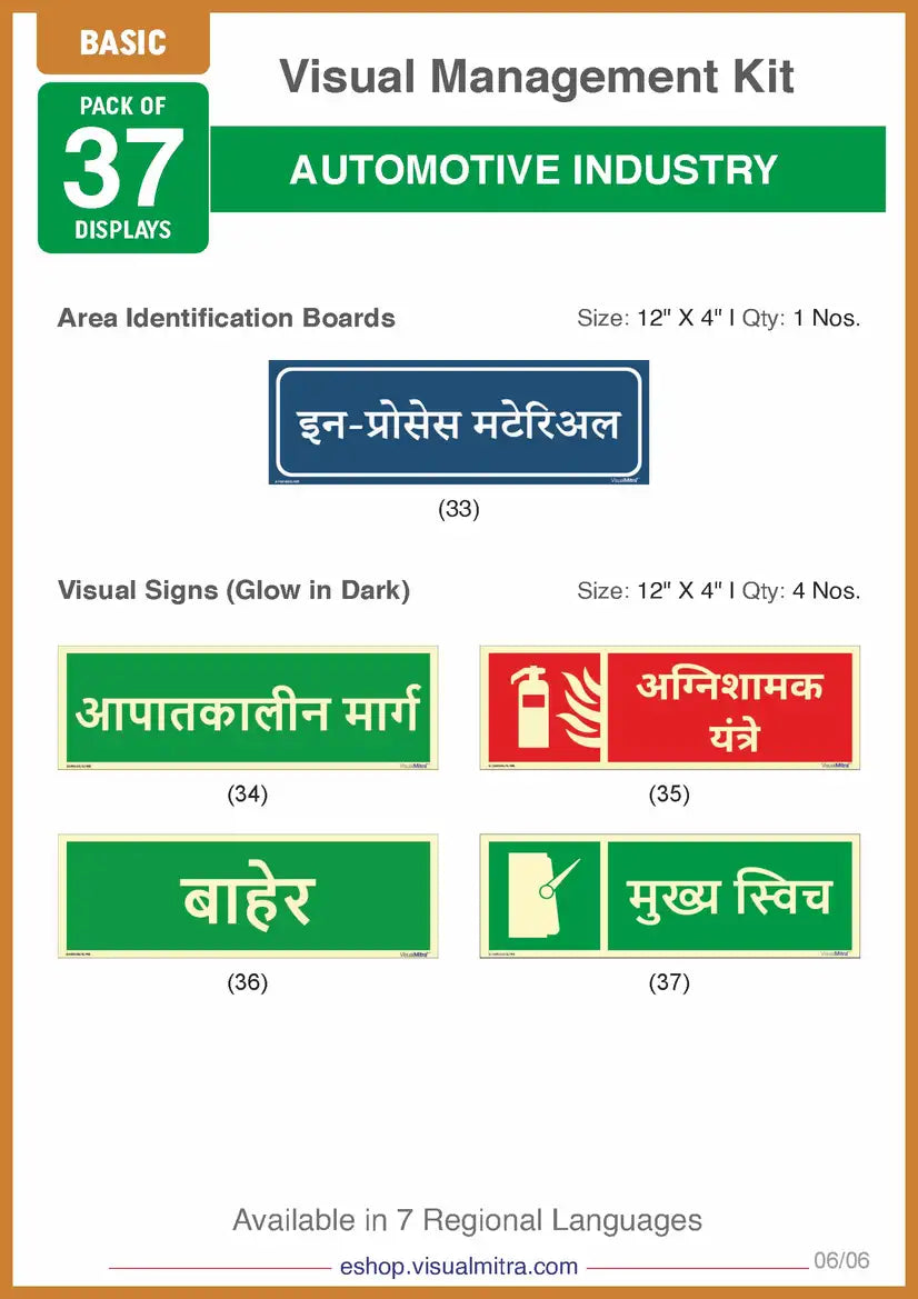 Basic Kit - Automotive Industry Visual Management Kit