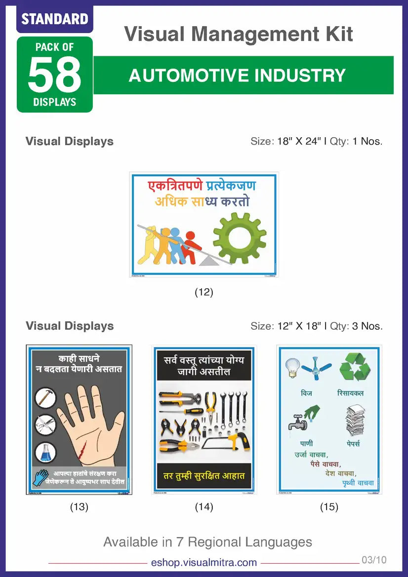 Standard Kit - Automotive Industry Visual Management Kit