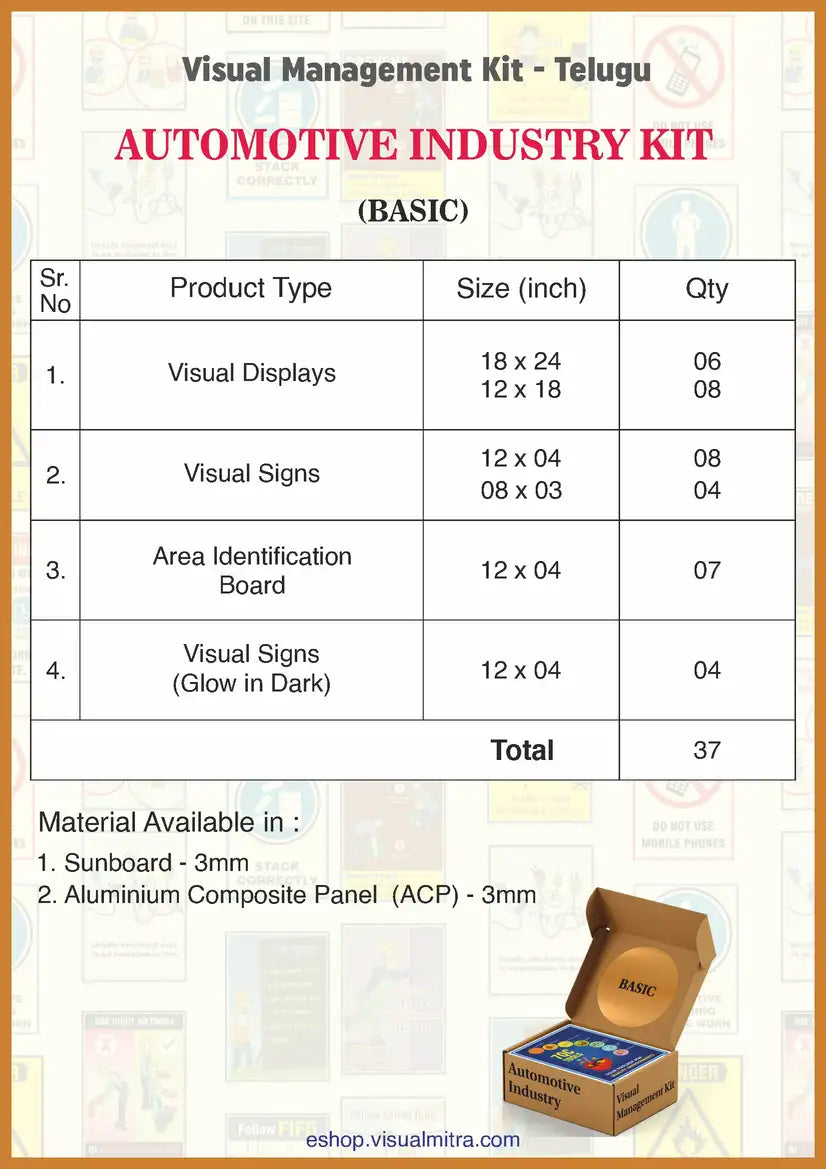 Basic Kit - Automotive Industry Visual Management Kit
