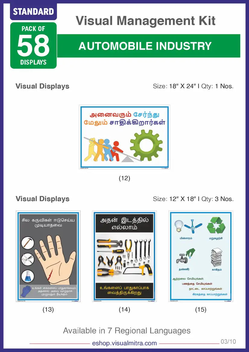 Standard Kit - Automotive Industry Visual Management Kit