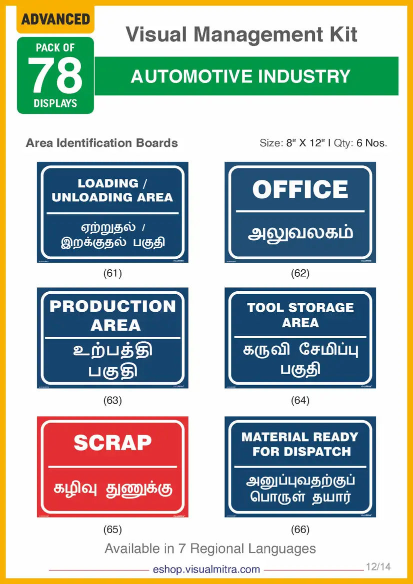 Advanced Kit - Automotive Industry Visual Management Kit