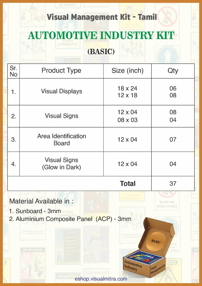 Basic Kit - Automotive Industry Visual Management Kit