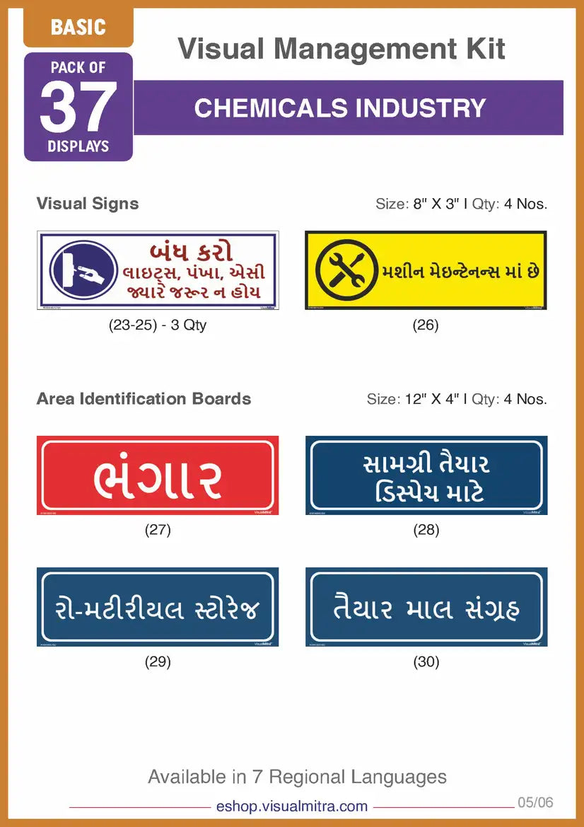 Basic Kit - Chemical Industry Visual Management Kit
