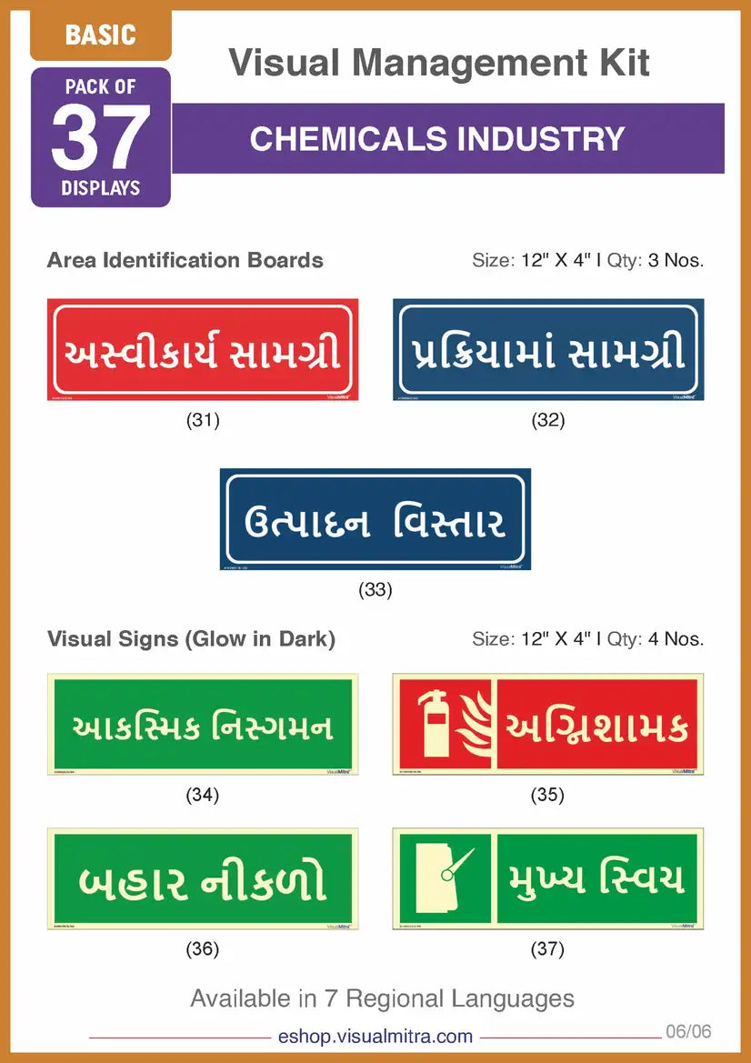 Basic Kit - Chemical Industry Visual Management Kit