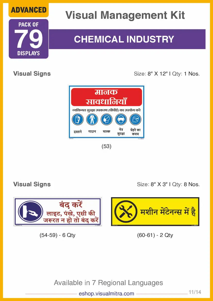 Advanced Kit - Chemical Industry Visual Management Kit