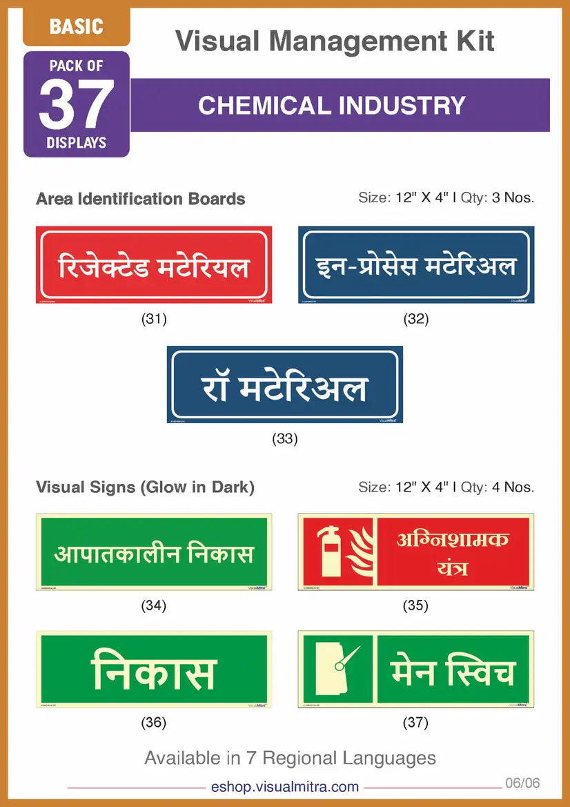 Basic Kit - Chemical Industry Visual Management Kit