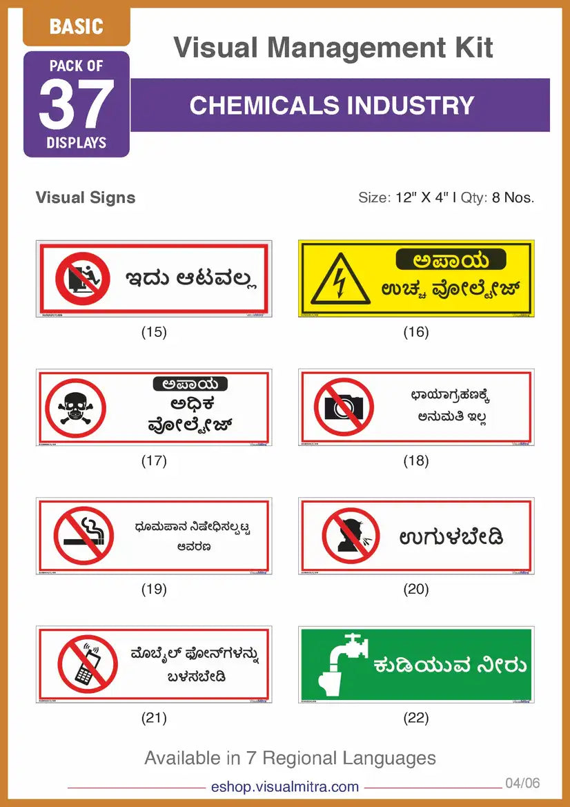 Basic Kit - Chemical Industry Visual Management Kit