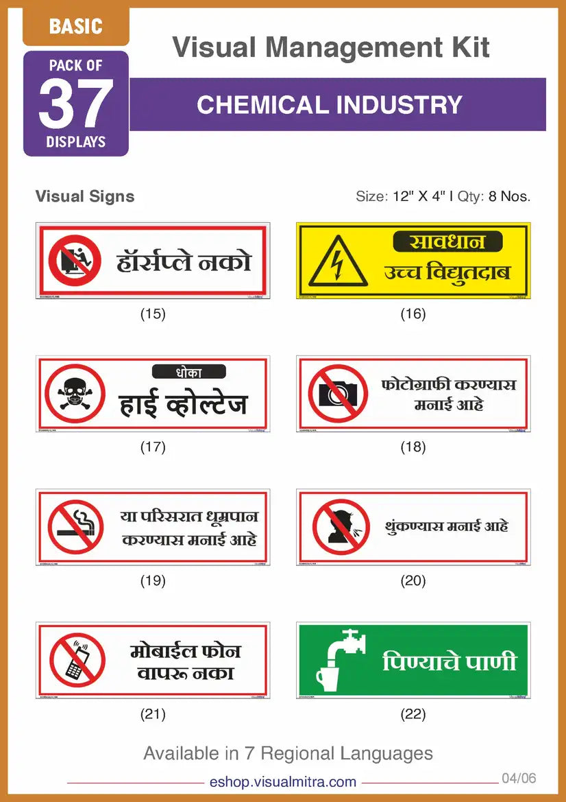 Basic Kit - Chemical Industry Visual Management Kit