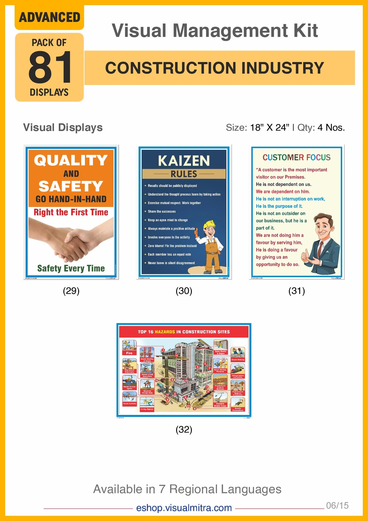 Advanced Kit - Construction Industry Visual Management Kit