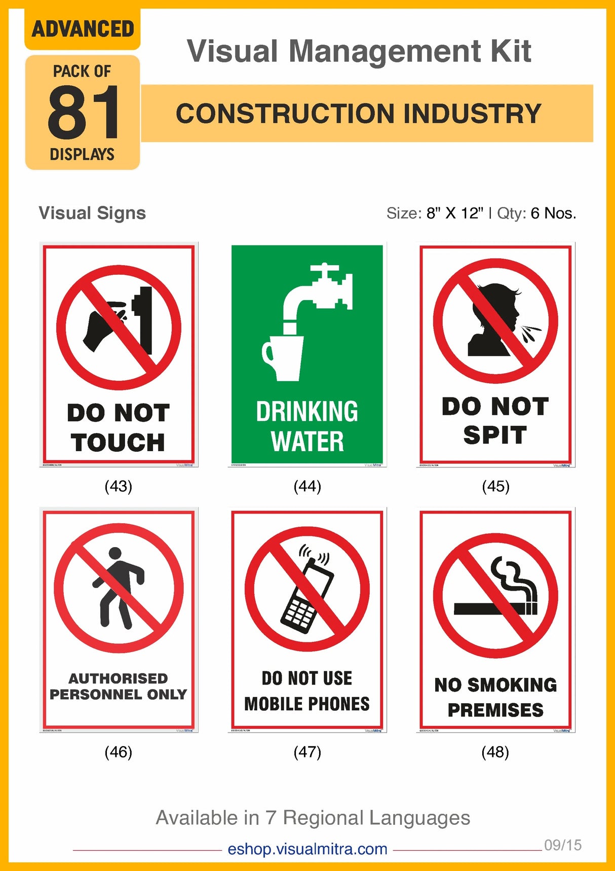 Advanced Kit - Construction Industry Visual Management Kit