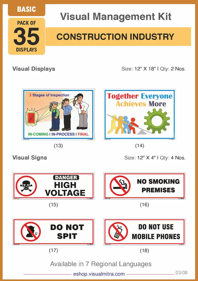 Basic Kit - Construction Industry Visual Management Kit