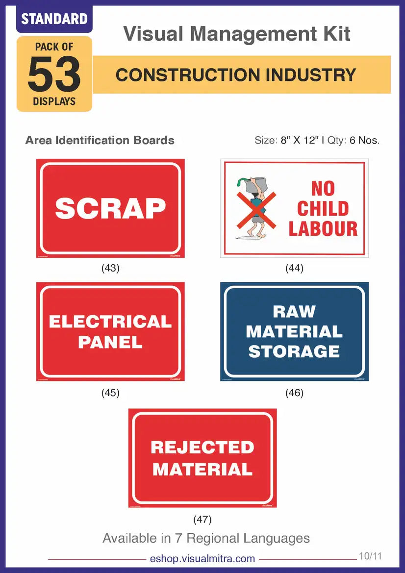 Standard Kit - Construction Industry Visual Management Kit