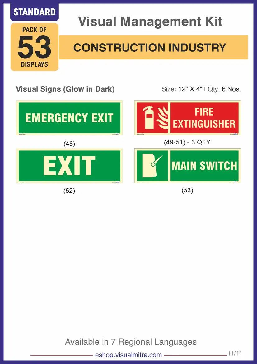 Standard Kit - Construction Industry Visual Management Kit