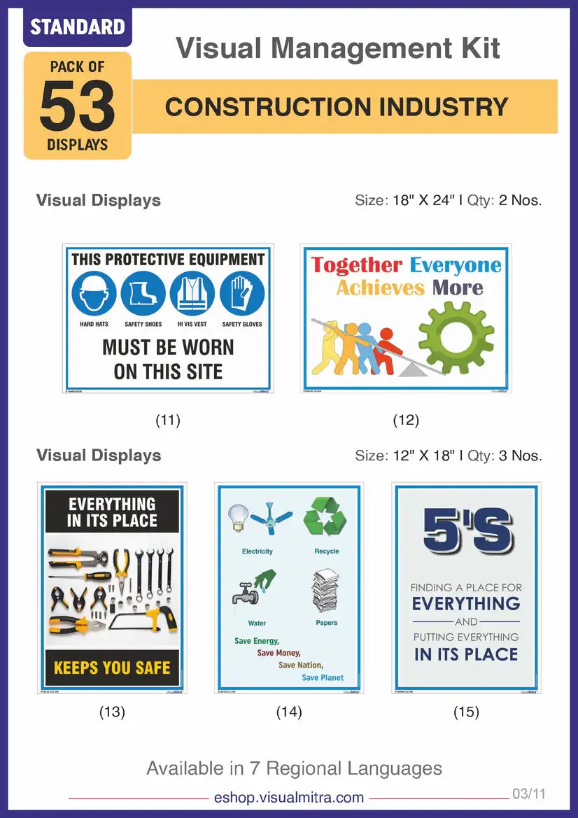 Standard Kit - Construction Industry Visual Management Kit