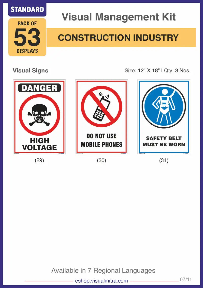 Standard Kit - Construction Industry Visual Management Kit