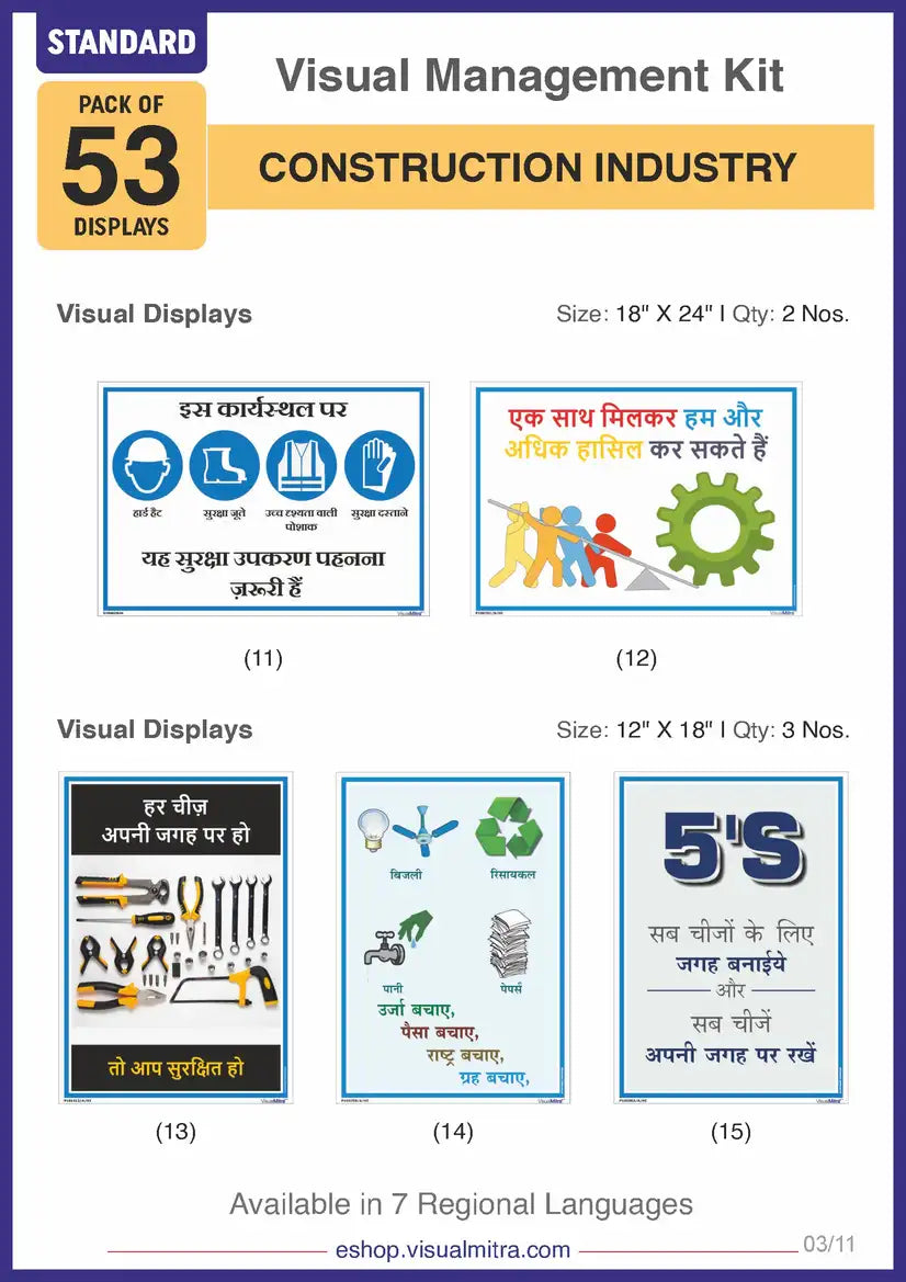 Standard Kit - Construction Industry Visual Management Kit
