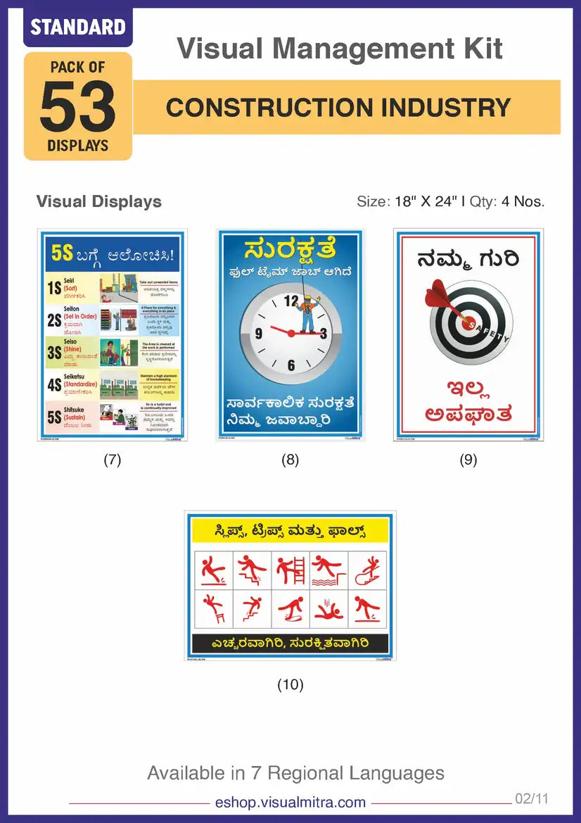 Standard Kit - Construction Industry Visual Management Kit
