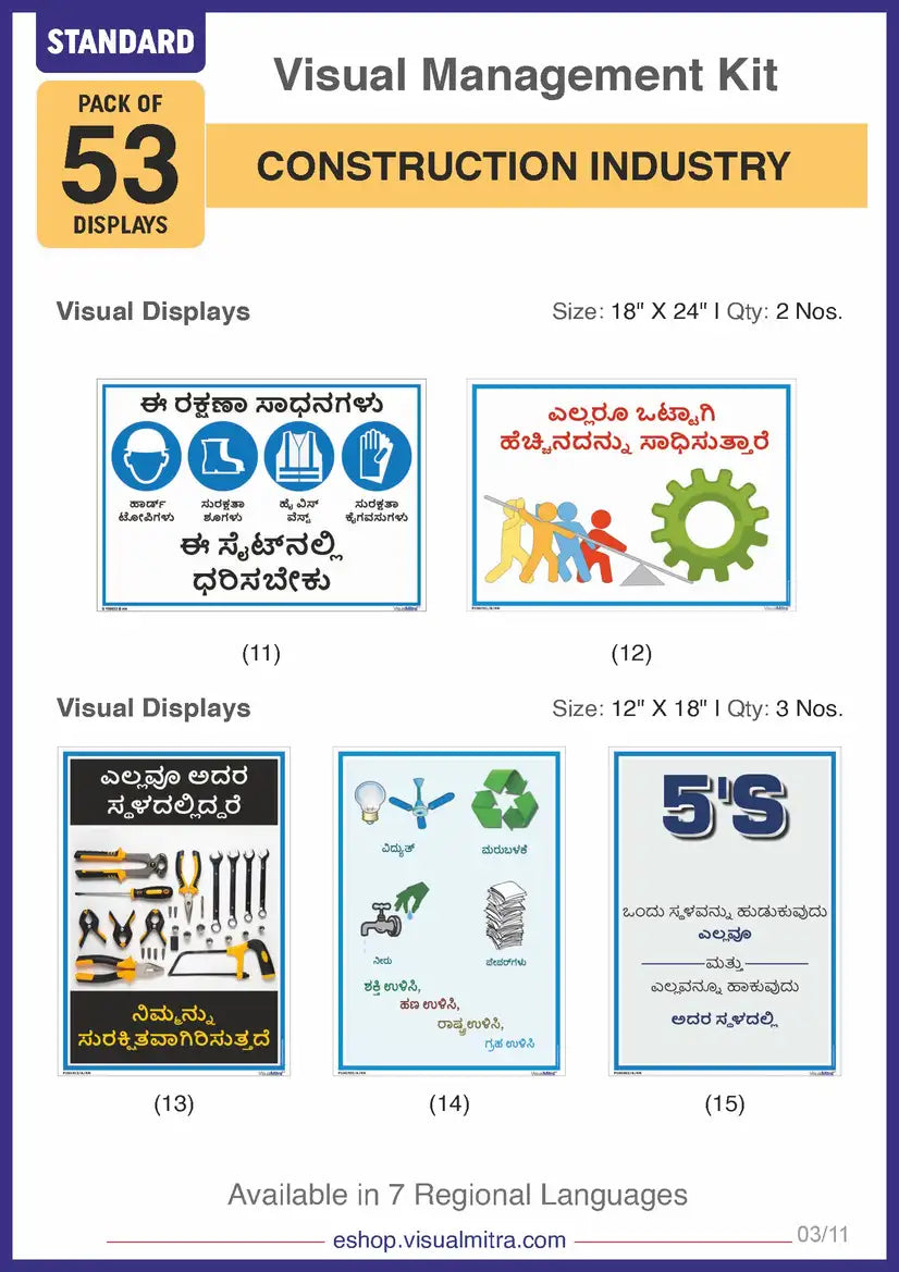 Standard Kit - Construction Industry Visual Management Kit