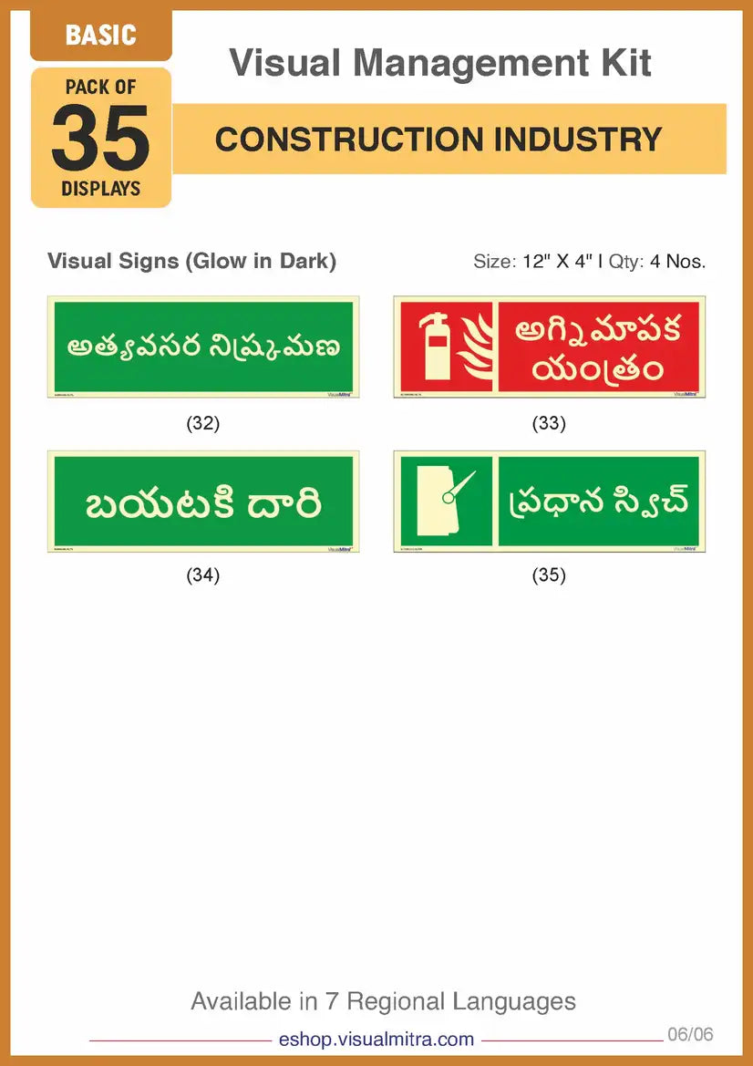 Basic Kit - Construction Industry Visual Management Kit
