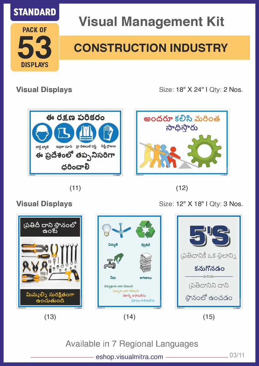Standard Kit - Construction Industry Visual Management Kit