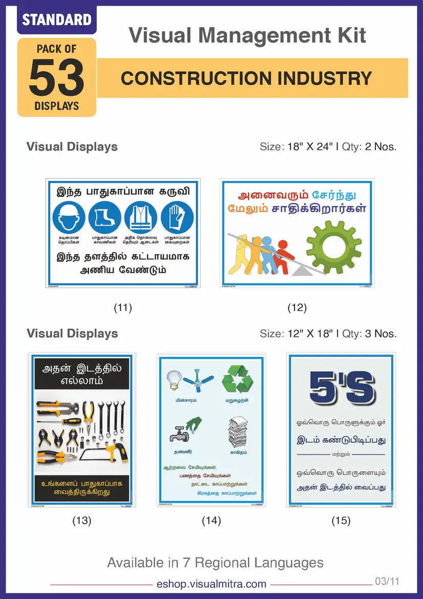 Standard Kit - Construction Industry Visual Management Kit
