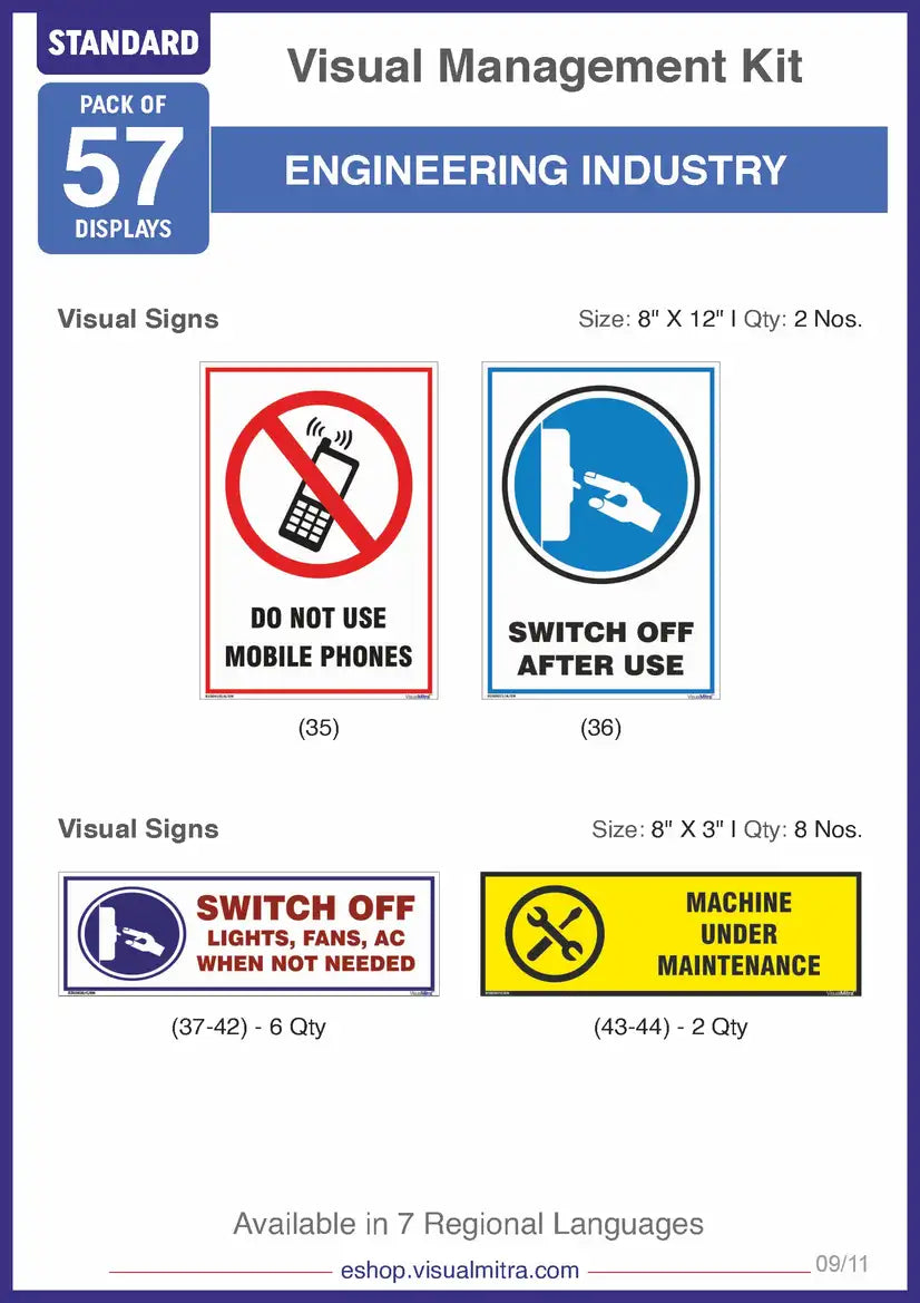 Standard Kit - Engineering Industry Visual Management Kit