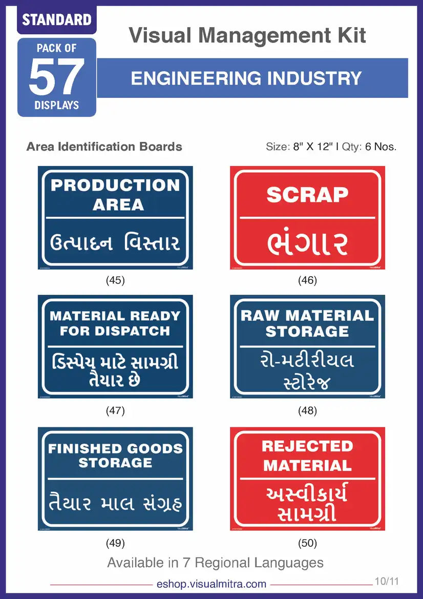 Standard Kit - Engineering Industry Visual Management Kit