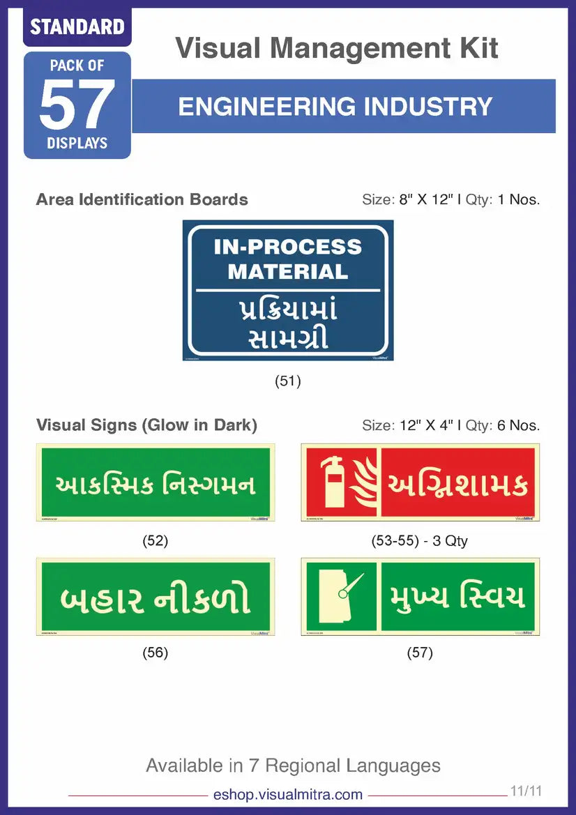 Standard Kit - Engineering Industry Visual Management Kit