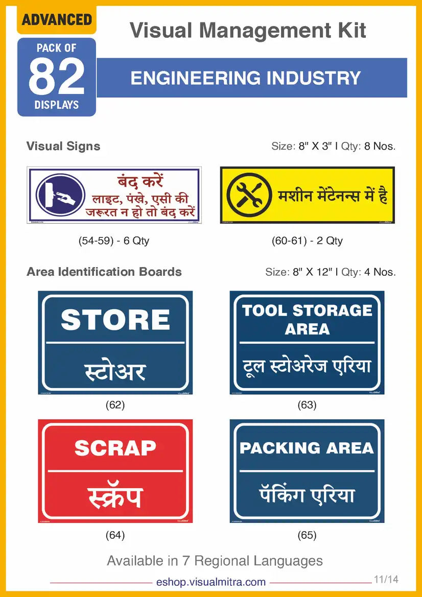 Advanced Kit - Engineering Industry Visual Management Kit