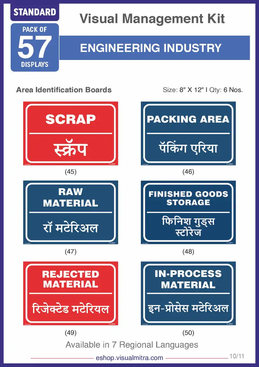 Standard Kit - Engineering Industry Visual Management Kit