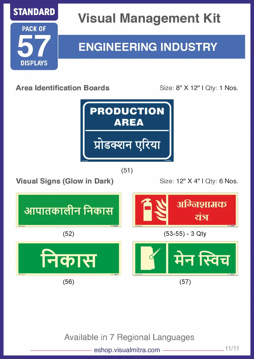 Standard Kit - Engineering Industry Visual Management Kit