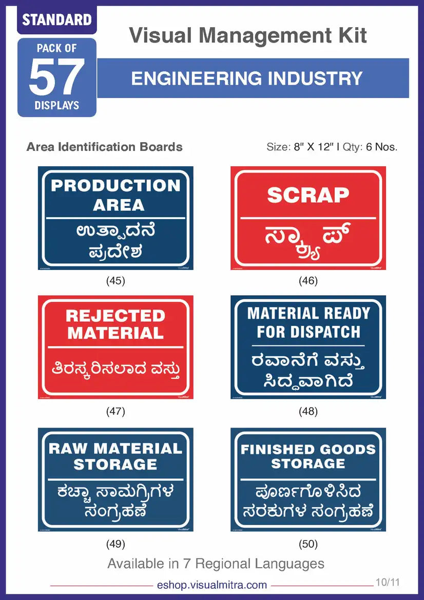 Standard Kit - Engineering Industry Visual Management Kit