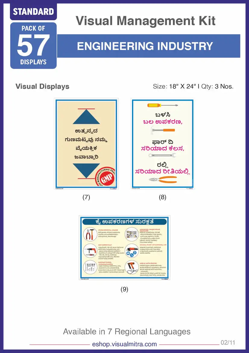 Standard Kit - Engineering Industry Visual Management Kit