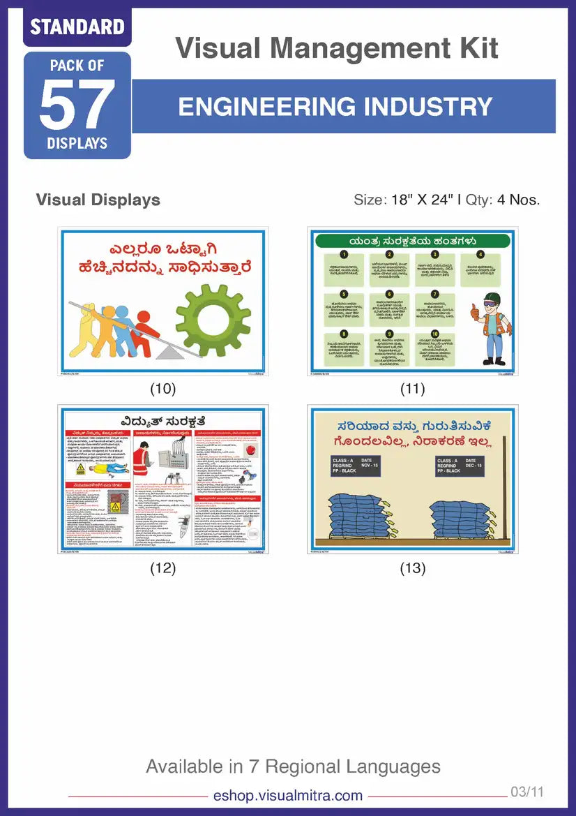 Standard Kit - Engineering Industry Visual Management Kit