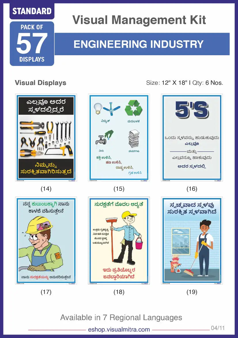 Standard Kit - Engineering Industry Visual Management Kit