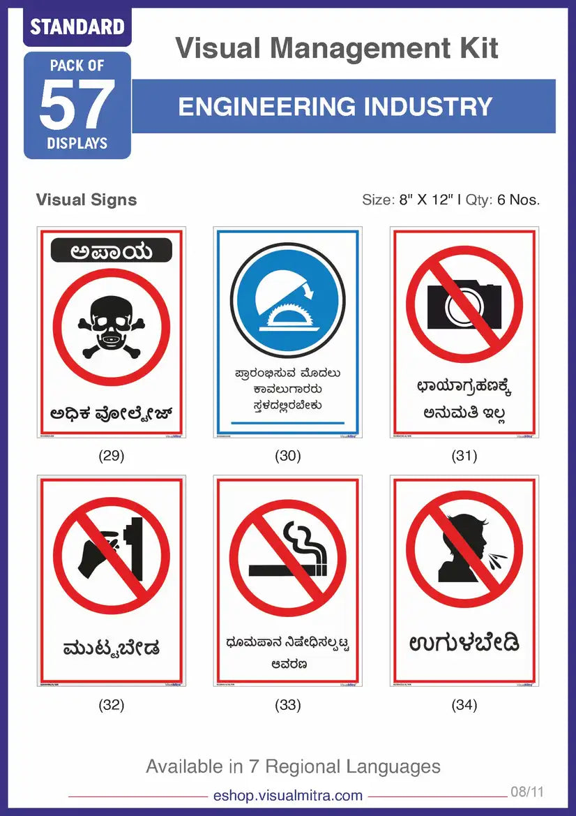 Standard Kit - Engineering Industry Visual Management Kit