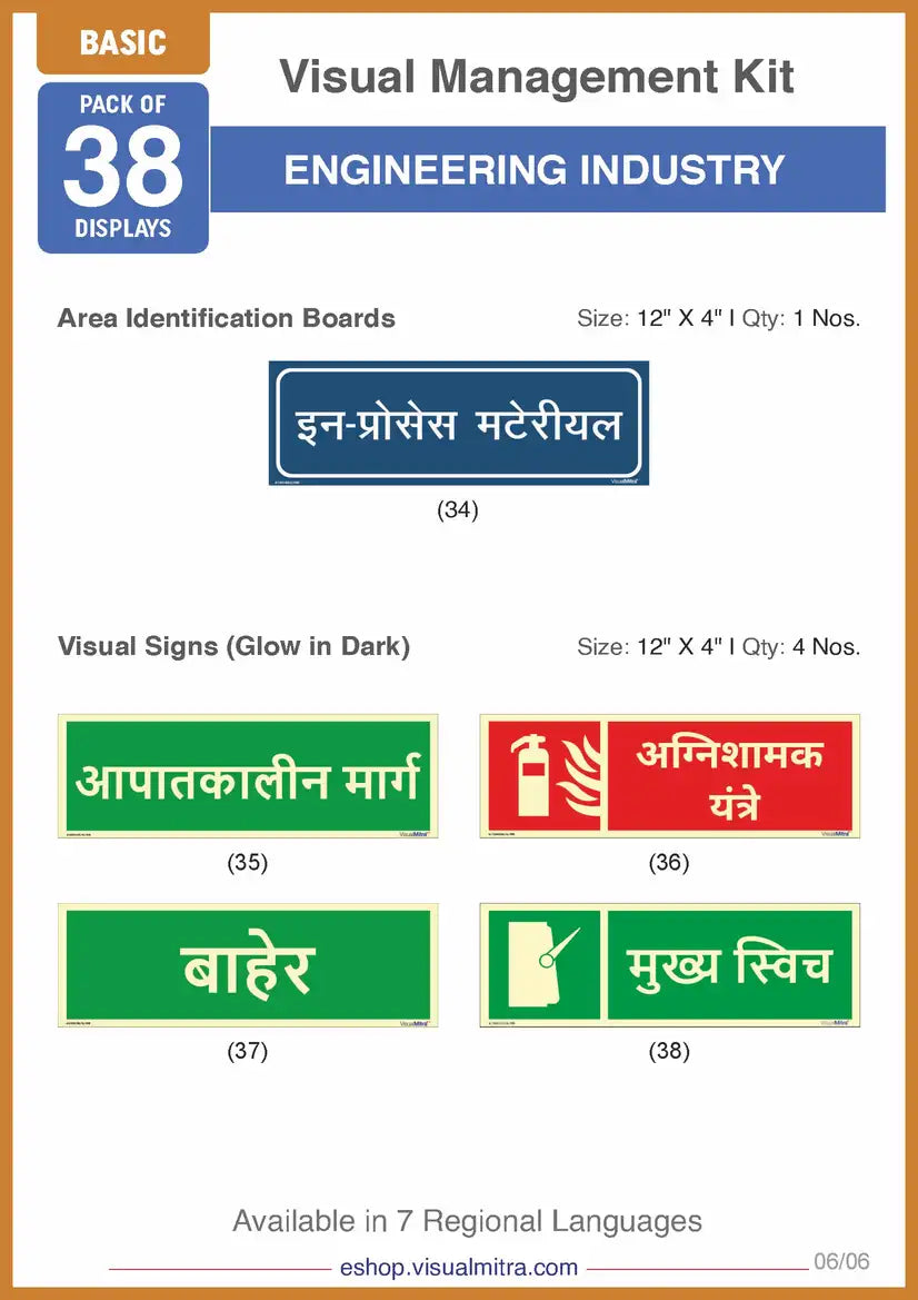Basic Kit - Engineering Industry Visual Management Kit