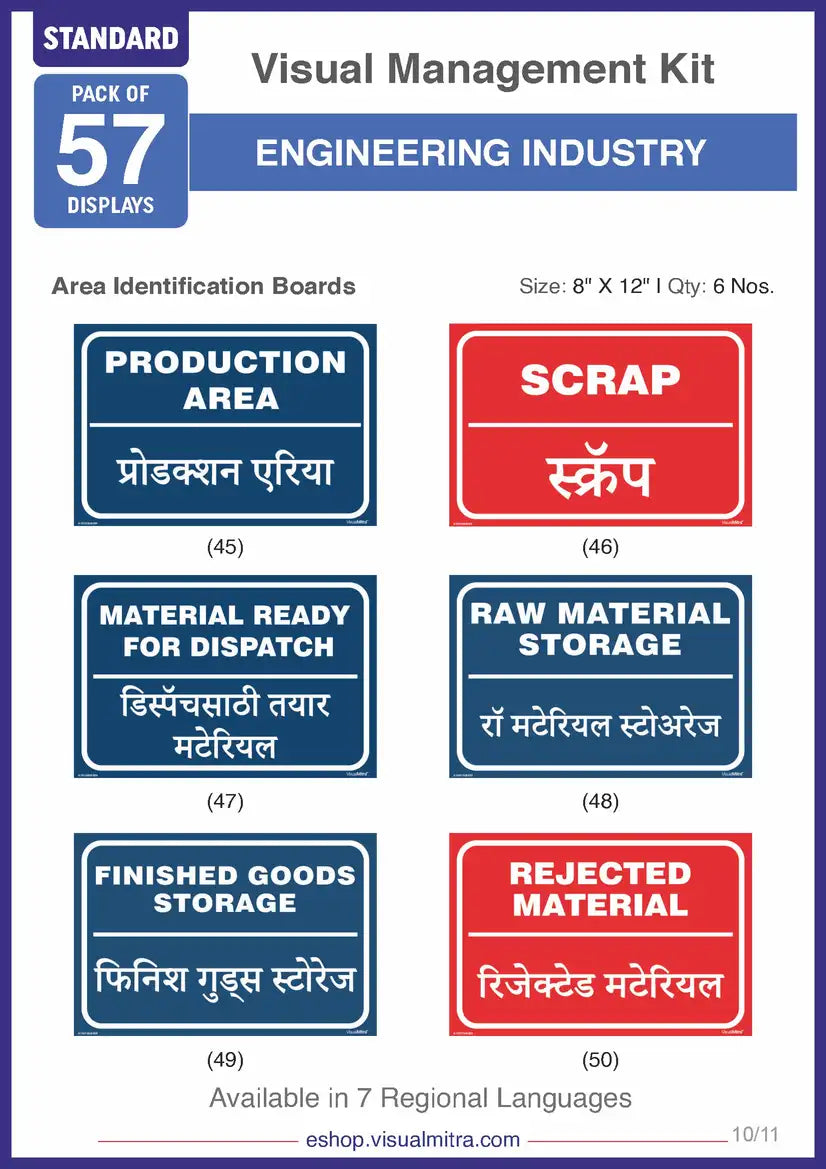 Standard Kit - Engineering Industry Visual Management Kit